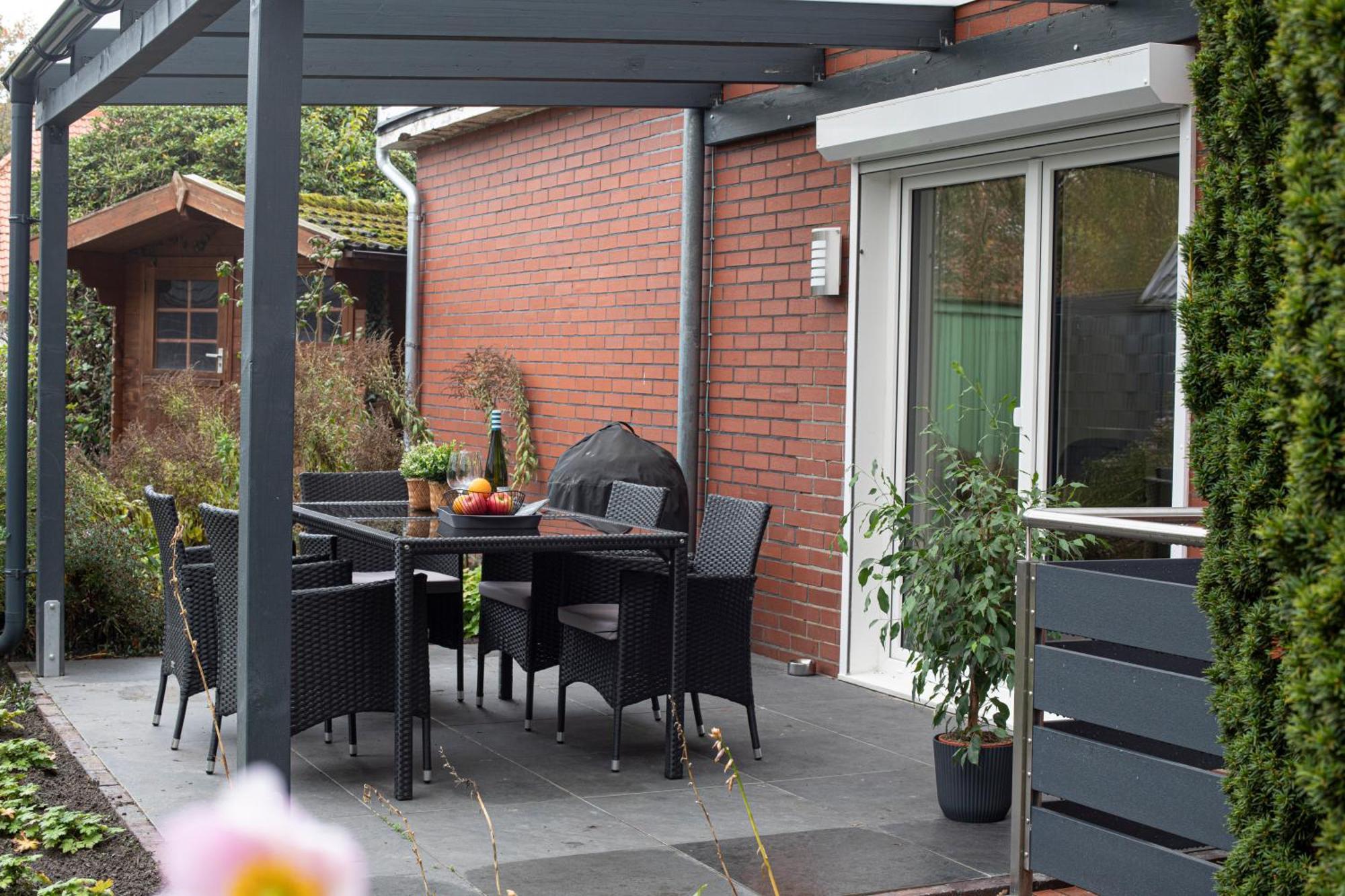 Fewo Cessna, Elegante Wohnung, 2 Schlafzimmer, Ueberdachte Terrasse Cloppenburg Exterior foto